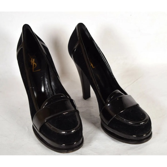 Yves Saint Laurent YSL Shoes Black
Patent Leather Classic Pump Heels size 10/41 - Picture 11 of 11